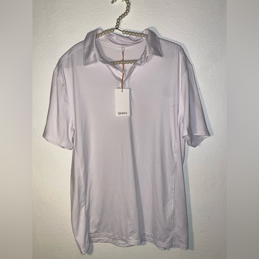 Quince Men’s Size Medium White Polo T Shirt